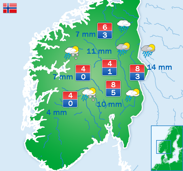 Weersverwachting voor zondag Weersverwachting voor zondag